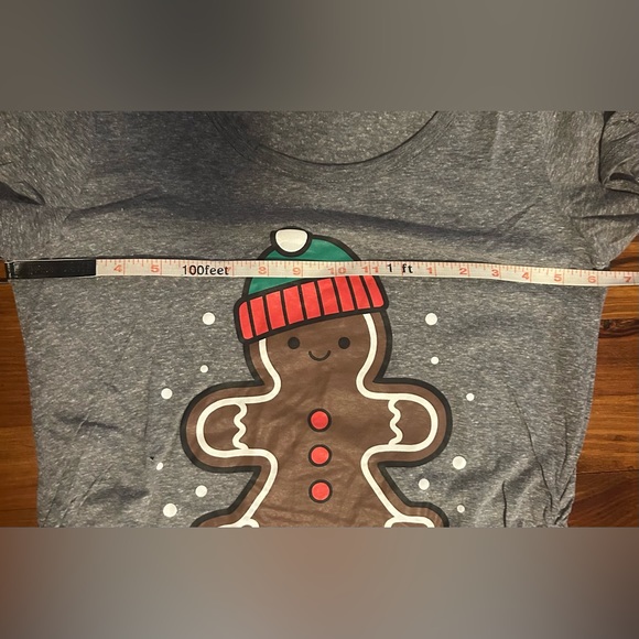 EUC Gingerbread Boy Maternity T Shirt - Picture 2 of 4
